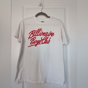 Billionaire Boys Club Script Logo Adult Video Tee White Size Medium